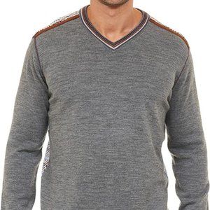 Robert Graham Shayne V-Neck Sweater Classic Fit Medium $348